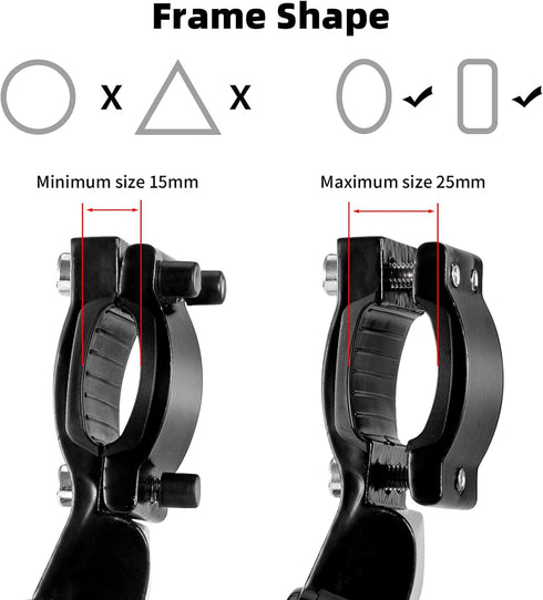 ROCKBROS Adjustable Bike Kickstand for Rear Mount, Aluminium Alloy Side Kickstand for 22’’-28’’ Inch Bikes