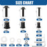 Moelf 261Pcs M4 M5 M6 6063-T6 54Pairs Neoprene Well Nuts Kit Aluminium Screws TPR Rubber Expansion Nuts Brass Copper