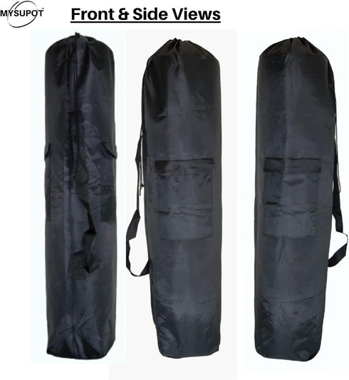 Replacement Bag for Folding Camping Chair, 43"x9"x9" (Black, L) - Portable Camp Chair, Yoga Mat, Umbrella, Tents, 420D
