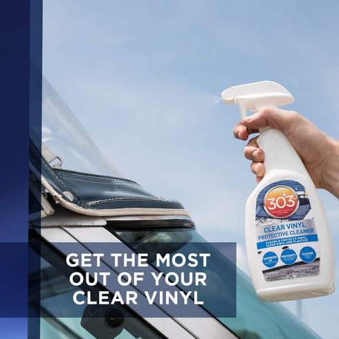 303 32oz (30215) Products Marine Clear Protective Cleaner - Cleans and Protects Vinyl and Plastics, Provides Superior