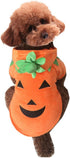 Mogoko Dog Cat Halloween Pumpkin Costume, Pet Cosplay Costumes, Puppy Warm Fleece Hoodie, Autumn Winter Clothes (L Size)