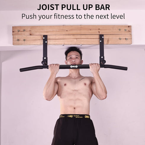 Joist Mounted Pull Up Bar, Ceiling Mount Chin Up Bar for Home Gym, Easy Installation, 42" Wide Beam