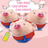 Panup Active Moving Pet Plush Toy - Cute Squeaky Pig Dog Toy for Small Dogs, Talking and Singing Dog Toy, Washable Cartoon Pig Plush Sound Electronic Dog Toy for Pets, Cats, Dogs Red