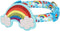 Blueberry Pet Rainbow Clouds Adjustable Dog Collar - Small, Neck 12"-16" with Blingy Decor
