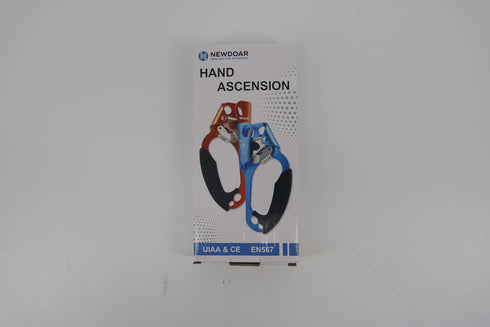 NewDoar UIAA & CE Certified Hand Ascender, Rock Climbing Tree Arborist Rappelling Gear for 8~13MM Rope