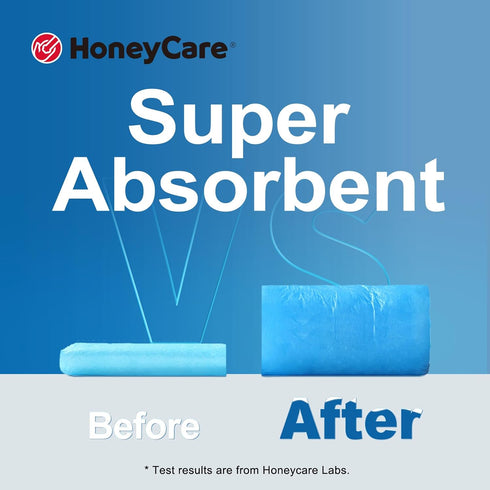 HONEY CARE All-Absorb Dog and Puppy Training Pads, Large 22" x 23", 100 Count, Blue