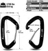 FresKaro 5pcs Nano Carabiner Clips, 8kN 1798lbs Small Sturdy Reliable Strong Spring Wiregate (Choice of 5 Colors)