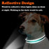 Martingale Dog Collar with Stainless Steel Chain - Adjustable Soft Padded Nylon Reflective Collar for Large Medium