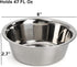 DEAYOU 4-Pack Stainless Steel Dog Bowl, Metal Food and Water Dish for Large Medium Small Dog, Elevated Stand, Kitten, Puppy