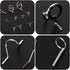 Fly Fishing Rod Building Kit, 11Pcs Rod Tip Eye Rings Repair Kits, Fishing Rod Guides Top Tip Deep Sea Rod Guide Ring