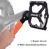 Pedal Wrench Double Sided Bicycle Spanner, 15/16/17mm Pedal Removal Tool with Comfortable Grip for Biking Repair