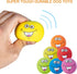 Squeaky Dog Toys Chewing Durable Teething Latex Rubber Balls with Funny Smile Face for Small Medium Dogs (6PCS)