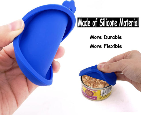COMTIM Small Size Cat Food Can Lids, 2 Pack Silicone Covers for 3 oz & 2.5 oz Small Cans