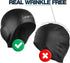 Swim Caps Ear Protection 3D, Waterproof Silicone Swim Cap for Long and Short Hair, Adult and Youth