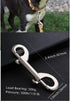 Double Ended Bolt Snaps Hook, Zinc Alloy Metal Clips for Dog Leash, Key Chain, Horse Tack, 6Pcs (3.4" 87mm Silver)