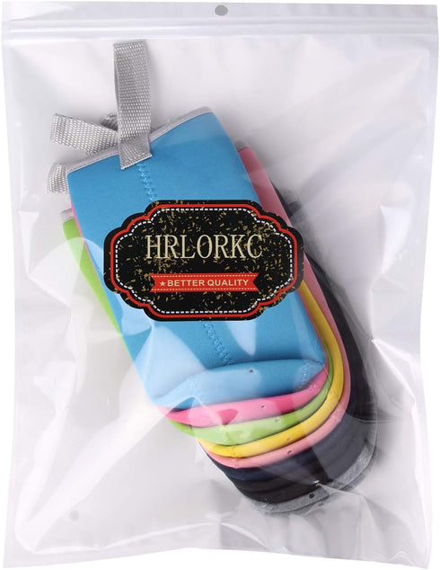 HRLORKC 10 Pack 12 oz 18 oz Cozy Neoprene Water Bottle Sleeve - to Insulated Glass Bottle (Multi-Color)