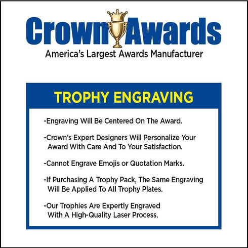 14.25" Crown Awards Customized Rainbow Inferno Dairy Goat Trophy, Dairy Goat Trophy Prize, Personalize with Free