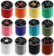 HERCULES 140D Fly Tying Thread - 12 Colors Non Waxed Fly Tying Materials Kits for Dry Wet Flies