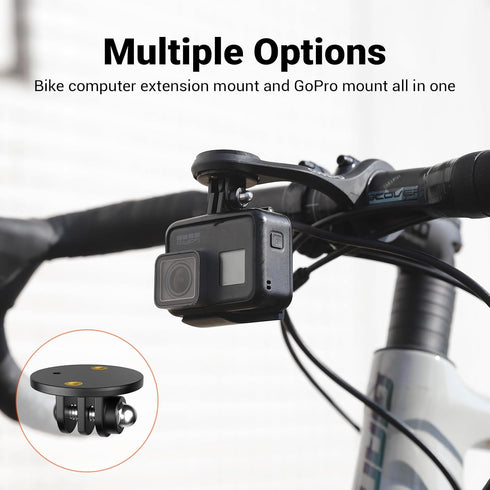CooSpo Bike Computer Mount, Out Front Cycling Computer Extended Mount, Compatible with Garmin, Wahoo, Bryton, Bike