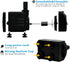 PULACO 400GPH Submersible Water Pump, 25W Durable Fountain Pump with 5 ft Tubing for Aquariums
