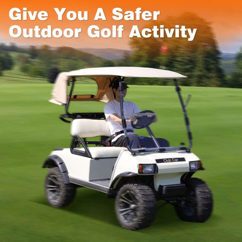 Golf Cart Seat Belts, 40" Retractable Universal Seat Belts Kit, Fits Club Car EZGO Yamaha (2 Set/4 Set)