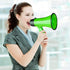 MyMealivos Portable Megaphone Bullhorn 20 Watt Power Speaker with Voice and Siren Modes, Volume Control, Strap (Green)