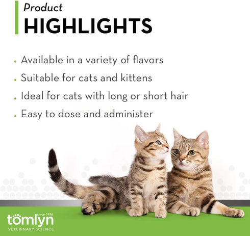 Tomlyn Laxatone Maple-Flavored Hairball Remedy Gel for Cats, 4.25oz