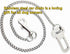 JLEivvi Dogs(60cm) Stainless Steel No chew Dog Car Seat Belt, Stainless Steel Dog Car Seat Belt Vehicle Travel Dog