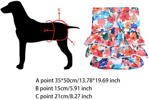 Generic Dog Puppy Period Diaper (XL Size) Breathable Highly Absorbent Leakproof No Messy Comfortable Pet Underwear