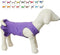 Pet Clothes Small Dog Blank Color Sport Dress T-Shirts Tanks for Female Dogs, 100% Cotton (L, Purple)