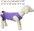 Pet Clothes Small Dog Blank Color Sport Dress T-Shirts Tanks for Female Dogs, 100% Cotton (L, Purple)