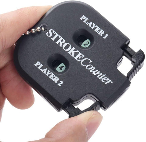 Golf Stroke Shot Putt Score Counter Accessories, Two Digits Scoring Keeper with Key Chain for Golf Game
