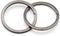 Side Pushing Titanium Key Rings for Key Carabiner, Quick Release EDC Split Rings for Heavy Duty Keychains