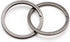 Side Pushing Titanium Key Rings for Key Carabiner, Quick Release EDC Split Rings for Heavy Duty Keychains