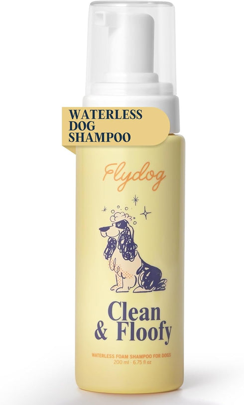 Clean and Floofy Waterless Dry Dog Shampoo No Rinse Spray Foam, Anti-Itch,