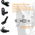 NICEDACK Bicycle Hub Hitch Adapter, Universal Axle Adapter for Thrust Axle, Bicycle Trailer Coupling Adapter