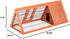 2 Garvee Wooden Rabbit Cage, A-Frame Chicken Coop Outdoor with Doors & Run, Triangle Rabbit Hutch with Ventilating
