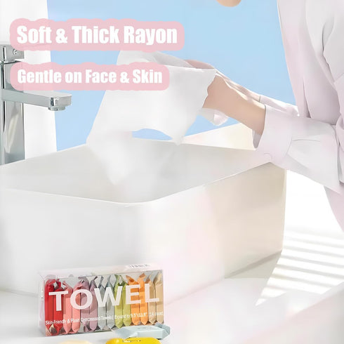 (14 Pack) Disposable Compressed Towels Portable Compressed Towel Tablets for Travel, Thick Super Absorbent Wash Cloths
