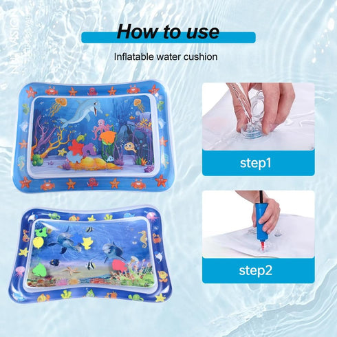 (#A1) AIIONP Thickened Water Sensor Play Mat, Sensory Water Play Mat for Cats, Pet Water Sensory Mat, Cat Water Play