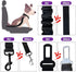 COOYOO Dog Seat Belt,Retractable Dog Car Harness Seat Belt for Car Adjustable Nylon Pet Safety Seat Belts Heavy Duty