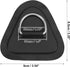 X AUTOHAUX D Ring Patch 4pcs PVC Stainless Steel Triangle Shape Pad for Inflatable Boat Kayak Canoe Deck