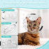 Axrivonte Trimming(Size:M) Breathable Cat Muzzle with Anti-Scratch Silicone Boots, Adjustable Transparent Helmet & Grip