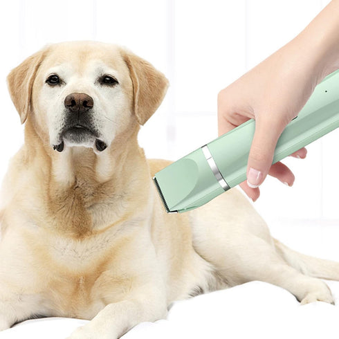 Tyenaza Pet Hair Trimmer, 4 in 1 Rechargeable Low Noise Safe Electric