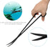 15in Aquarium Aquascape Tools Kit, 4 in 1 Stainless Steel Aquatic Plant Tool Set (Black)