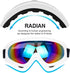 Ski Goggles Pack of 2 - Snowboard Motorcycle Glasses for Boys Girls Youth Men Women