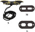 KUDES Adjustable Bearded Dragon Leather Harness Leash, S/M/L 3 Chest Pack with Cool Wings for Small Pet Animals