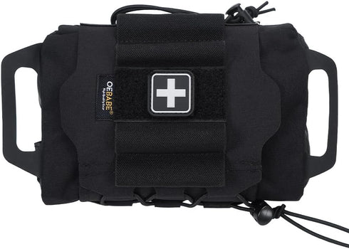 OEBABE Tactical IFAK Pouch MOLLE Trauma Kit Holder Rapid Tear-Away First Aid Belt
