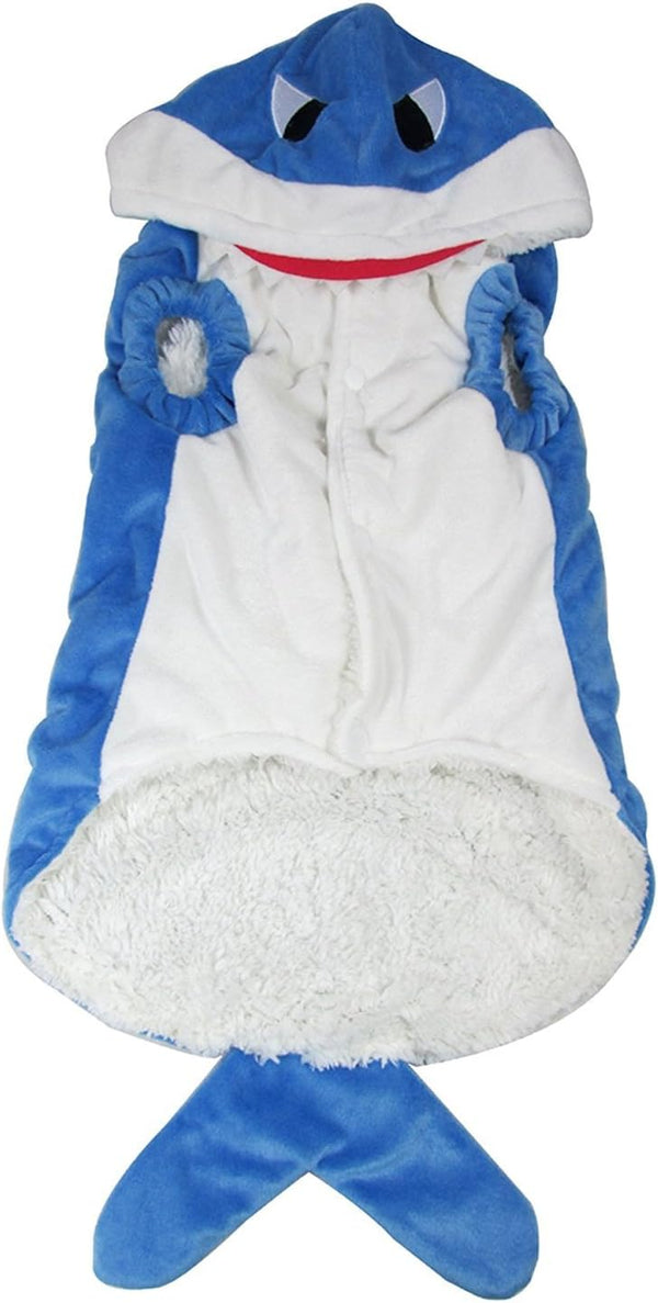 Mogoko Funny Dog Cat Shark Costumes - Large Pet Halloween Christmas Cosplay Dress, Animal Fleece Hoodie (XXXL Size)