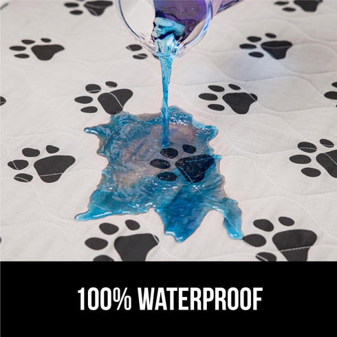 Gorilla Grip Washable Puppy Pads, 28x18, Waterproof Cloth Pee Pad for Training Puppies, Slip Resistant Dog Crate Mat,