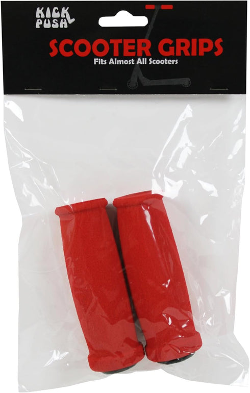 Kick Push New Replacement Scooter Handle Grips for Razor Scooters (Red)